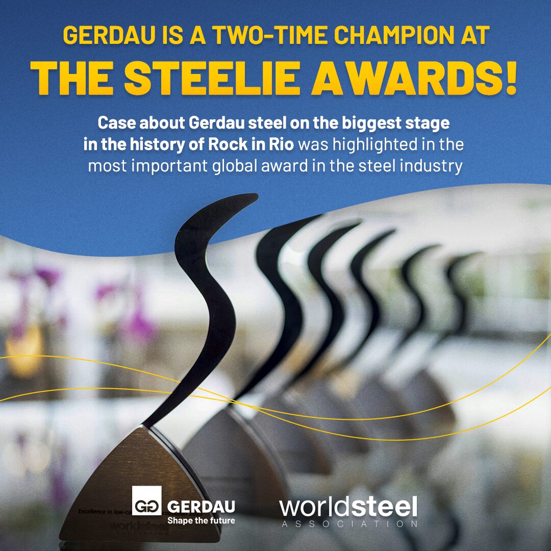 Gerdau wins global steel industry’s premier Steelie Awards for second