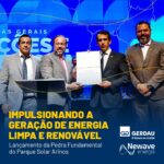 Gerdau e Newave Energia lançam pedra fundamental de megausina solar de Arinos junto aos governos federal e de Minas Gerais
