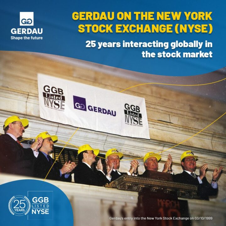 Gerdau celebrates 25 years as listed company on the New York stock exchange