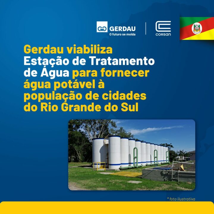 Gerdau viabiliza espaço e energia elétrica para instalação de Estação de Tratamento de Água em unidade de Sapucaia do Sul